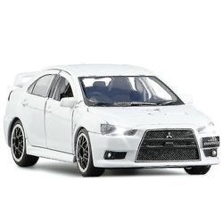 Mitsubishi Lancer Evolution X Diecast malli auto lelu -gt Valkoinen