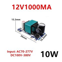 Ac-dc 5v 700ma 12v 450ma 9v 500ma 3.5w præcision sorteper konverter ac 220v til 5v dc trin ned transformer strømforsyning modul 12v 1000ma