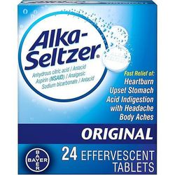 Alka-Seltzer Alka seltzer halsbrand relief og smertelindring antacida tabletter – 24 ct