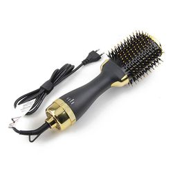 Hårtørrer & Volumizer Salon Hot Air Paddle Styling Brush Negative Ion Generator Hår glattejern Curler Amerikansk stik