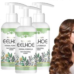 Eelhoe Herbal Formula Hair Volumizing Cream, Hair Smoothing Volumizing Cream, lisää kiharoita ja vähentää pörröisyyttä (2kpl)_l28 3 kpl
