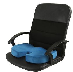 Coosilo Memory Foam sædepude til bilsæder, hjemmekontor og rejsepude blå