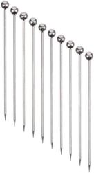 Linkrunning 20 stykker rustfrit stål cocktailpicks Metal Martini Picks 4.3 tommer Dome 20pcs
