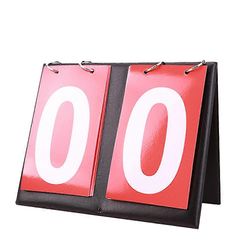 Pöytälevyn kääntötulostaulu 2/4-numeroinen kannettava flip-urheilun tulostaulun tuloslaskuri Pöytätennis koripallon jalkapallon baseball-vollybin p...