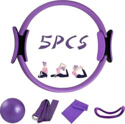 unbrand 5 kpl Pilates Ring Set 14" Jooga Fitness Magic Circle Pilates laitteet kotiharjoitteluun Fitness Kit