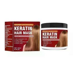 Keratiinihiusten naamio, keratiinihiusten hoito 250ml hiusten naamio kuiville vaurioituneille hiuksille, hiustenhoitonaamio syväkorjausvaurio hiust...