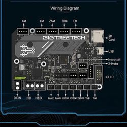 BIGTREETECH BTT SKR MINI E3 V3.0 32-bittinen emolevy TMC2209 UART 3D-tulostimen osat Ender3:lle Musta
