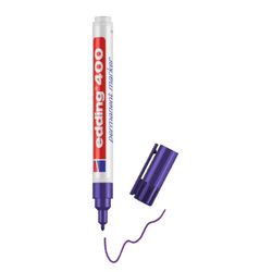 Pysyvä tussi, 1,00 mm:n hieno luotikärki, nopeasti kuivuva ja tahriintumaton kaikille pinnoille: Muovi, Puu, Metalli, Lasi Violetti
