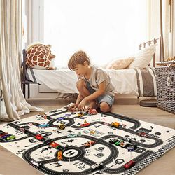 Børn spiller Mat By VejBygninger Parkering Kort Pad Spil Pædagogisk legetøj Småbørn Børn Design Legetøj
