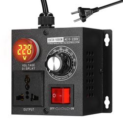 AC220V 5000W portaaton jännitesäädin kannettava muuttuva yksivaiheinen jännitesäädin lämpötila s