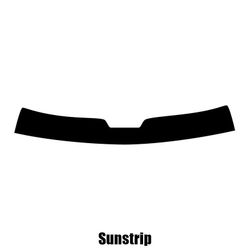 Window-Tint Sun Strip til Peugeot 807 MPV - 2002 og nyere pre-cut sunstrip 5% limo sort