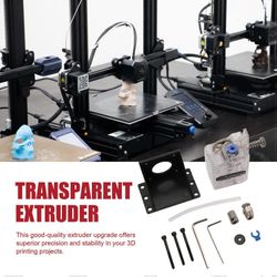 Vyper-läpinäkyvälle ekstruuderin vaihteelle, 3D-tulostimen lisävaruste 3D-tulostimen läpinäkyvälle ekstruuderin osalle Kuten