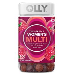 Olly naisten monivitamiinikumit biotiinilla, autuas marja, 200 eaa