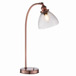 Endon Lighting Endon Hansen - 1 lys bordlampe Alderen Kobber, Glas, E14