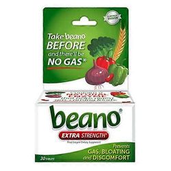 Beano Food Enzyme ravintolisätabletit, 30 tablettia (4 kpl pakkaus)