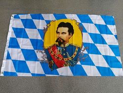 Bicaco Hængende 90 * 150cm Tyskland State Bayern King Ludwig Flag til dekoration 60 x 90cm -1773