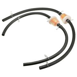 2x 47cc 49cc MINI MOTO BENSIINILETKU POLTTOAINESUODATIN DIRT POCKET BIKE ATV QUAD US Musta