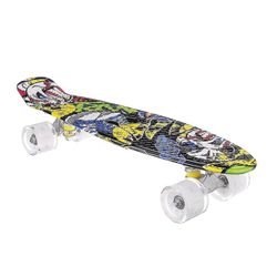22" Junior Youth Skateboard med høj rebound led blinkende Pu Hjul Gul