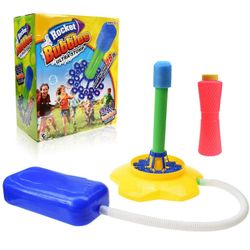 Lasten Bubble Rocket Toy Pedal -tyyppinen kuplaratkaisu Rocket-pelisetti ulkokäyttöön