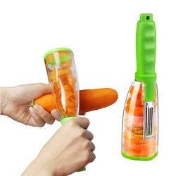 Opbevaring type peeler med container køkken kartoffel gulerod peeler peeling