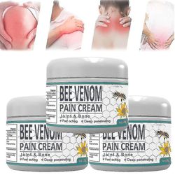 Ximonth New Bee Venom Pain And Bone Healing Cream, New Zealand Bee Venom Cream, Bee Venom Gel Joint And Bone Therapy Cream-3pcs
