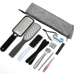 Mikasa Professionel Pedicure Tool Set, Nail Clippers rustfrit stål Foot Care Kit, Dead Skin Remover Pedicure Kit