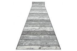RugsX Runner anti-slip 110 cm Træplanker grå 110x600 cm