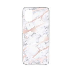 Crazy Kase Skrog til Samsung Galaxy A41 Soft Pink Marble Effect