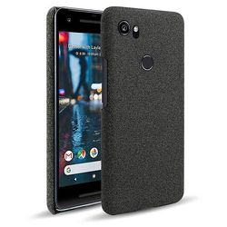 AIR Enkelt stødsikkert stof beskyttende sag til Google Pixel 2 XL Sort