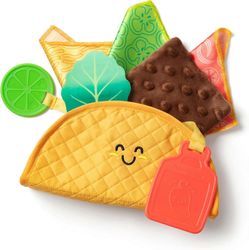 Shenzhen Qinwei Technology Melissa & Doug Multi-Sensory Soft Taco Fill & Spill -vauvan lelut vauvoille, vauvan lelut 6 kuukauden ikäisille ja sitä ...