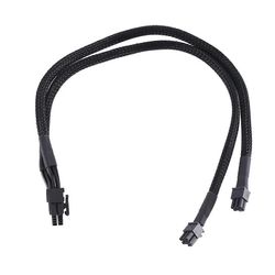 Dual Mini 6-nastaisesta 8-nastaiseen PCI Express -näytönohjaimeen Virtalähde Holkkikaapeli Pro Towerille/Power G5:lle musta