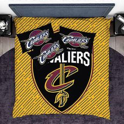 v4273 Lakanat NBA Cleveland Cavaliers pussilakanasetti Super tyynyliina lakanat IU4273 135x200cm 53x78in