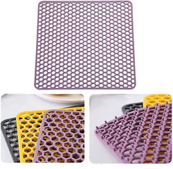Xqday Stor vask mat. Dræning Mat. Multipurpose silikone. Køkken Drainer. Beskyttende