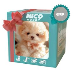 Pehmoinen robottipentu - Realistinen robottipentuni, robottikoira käyttäytyy kuin oikea pentu Interaktiivinen lelulahja lapsille Valkoinen