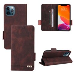 Gangxun Etui til iphone 12 /12 Pro læderetui folio flip med kreditkort slots Etui Coque Brown