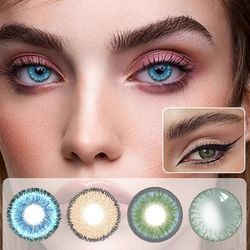 1 pari(2kpl) kosmetiikka piilolinssit piilolinssi silmille kauneustarvikkeet Aurinkoinen violetti