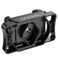 APEXEL-teleskooppipuhelinsovitin, universaali älypuhelimen teleskooppisovitin kaukoputkelle, monokulaarinen, roskakori Musta