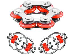 Suren Metal Hånd Spinner Legetøj, Stress Reliever Chain Legetøj, Stress Relief Toys Angst Stress Reliever Sensory Finger Legetøj