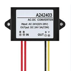 Ac 24v - Dc 24v 1/2/3a Mini vedenpitävä virtalähde Muuntimen sovitinmoduuli Qinhai