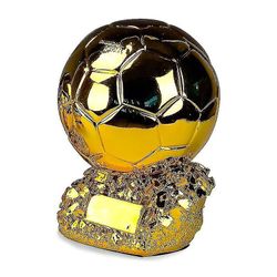 2022 Golden Ball Trophy Benzema Jalkapallon lopullinen maalintekijä Malli Hartsi Soccer Cup Fanikokoelma Matkamuisto Jalkapallosaappaat Shape Troph...