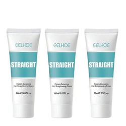 Hiusten suoristusvoide Pysyvä proteiini Korjaava Hiusten suoristus Kerma Suorat hiukset Rebonding Cream 3pcs