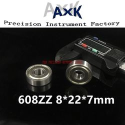 Ægte 608zz leje Abec-3 (20stk) 8x22x7 mm miniature 608 Zz longboard skateboard kuglelejer 608-2z 608z