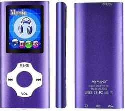 Mp3 Mp4 Music Player med Fotofremviser E-bog Reader Voice Recorder Fm Radio Video lilla 16g
