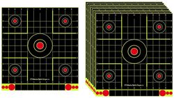 Linkrunning Skydning Måljagt Træningshjælpemidler Splatterpapir Mål Selvklæbende klistermærkeark12tommer10 pakke sort 33*30.5cm