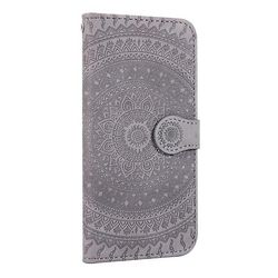 AIR Samsung Galaxy J5 (2017) Flower Flip Case Cover - Grå