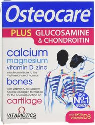 Vitabiotics Osteocare Plus glukosamiini ja kondroitiini, 60 tablettia