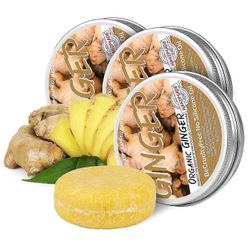 Inkiväärihiusten uudelleenkasvun shampoopala, hiustenlähtöä estävä inkiväärishampoosaippua, luonnollinen orgaaninen inkiväärishampoo, edistää hiust...