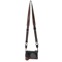Tyyppi D Sony A6700 -kamerakotelolle Suuri leikattu PU-nahkasuoja olkahihnalla Monivärinen Style D