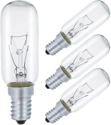 Polttimo liesituulettimelle E14 40W, T25 230V hehkulamppu lämmin valkoinen 2700K himmennettävä, pakkaus 4 kpl