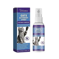 Cat Dekarrent Spray, estää kissoja pissaamasta ja raapimasta, sitruuna &; coptis, turvallinen huonekaluille 1pc